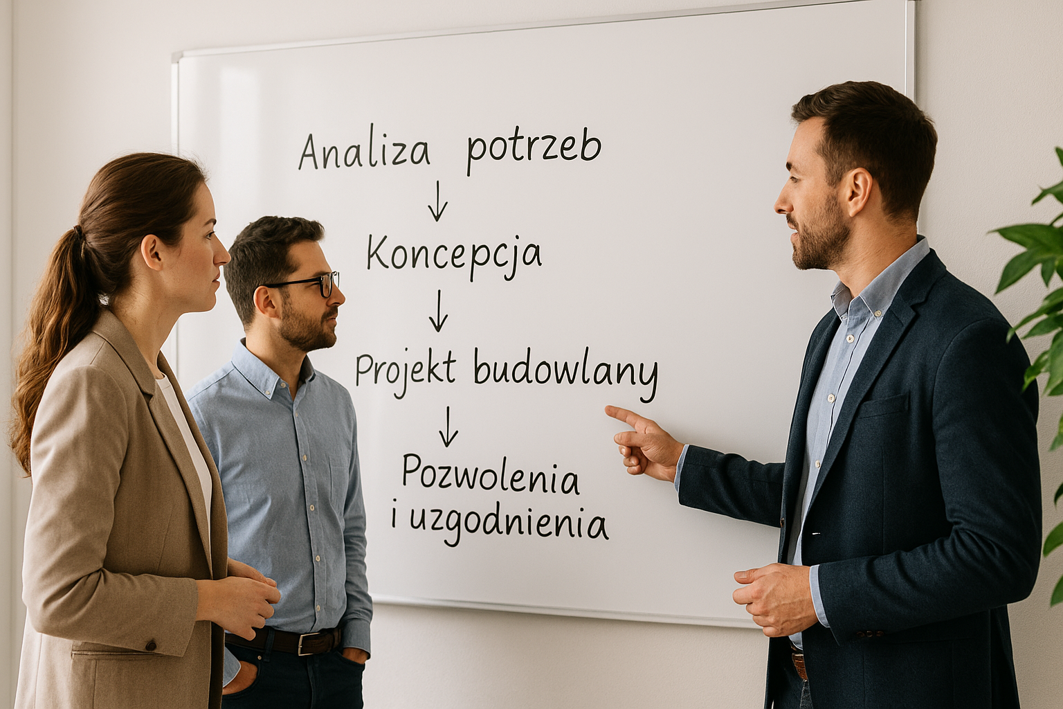 Grafika przedstawiająca kolejne etapy procesu inwestycyjnego